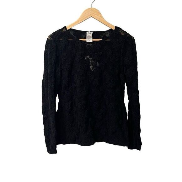 Wolford Womens Top Size Medium Wool Blend Lace Sweater Stretchy Long Sleeve NWT - Picture 1 of 9